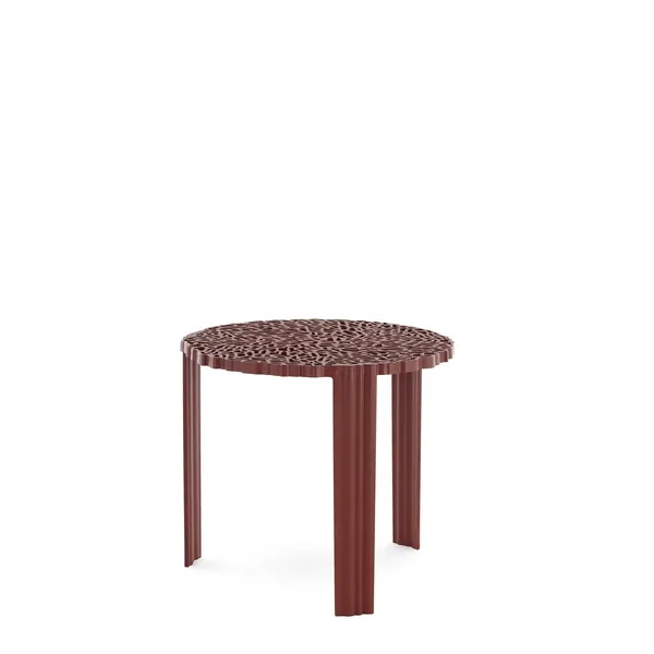 T-TABLE Side Table Large Burgundy