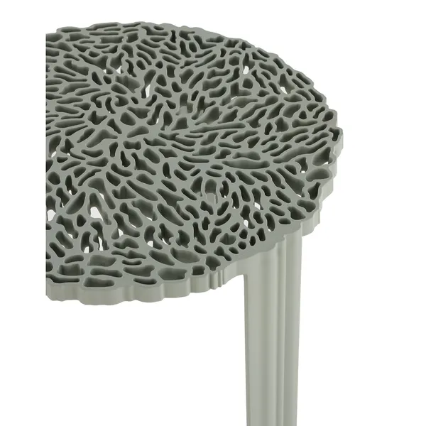 T-TABLE Side Table Large Green/Pewter