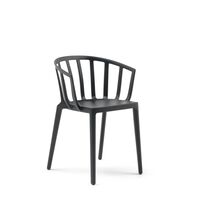 VENICE MAT Dining Chair Black
