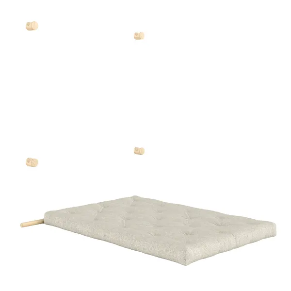 Hooked Mattress With Brackets 135x200 Raw/640 Soft Chalk