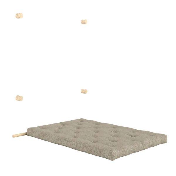 Hooked Mattress With Brackets 135x200 Raw/641 Warm Sand