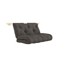 Hooked Mattress With Brackets 135x200 Raw/642 Mellow Brown