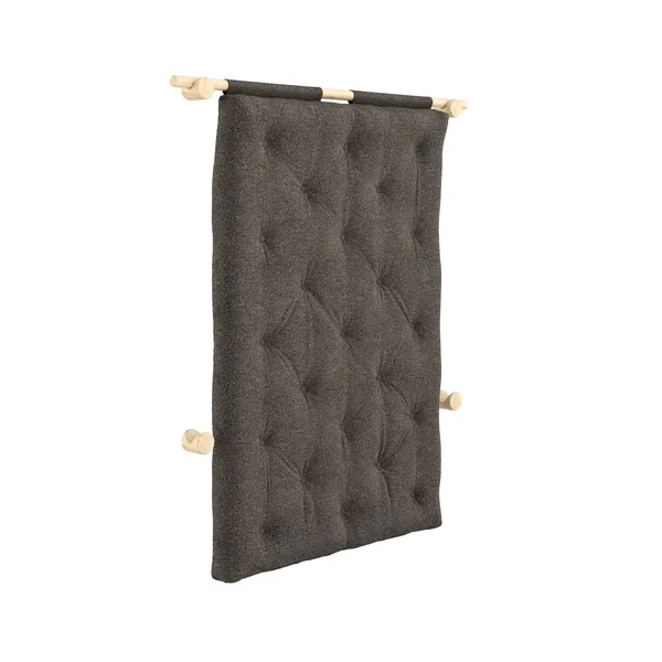Hooked Mattress With Brackets 135x200 Raw/642 Mellow Brown