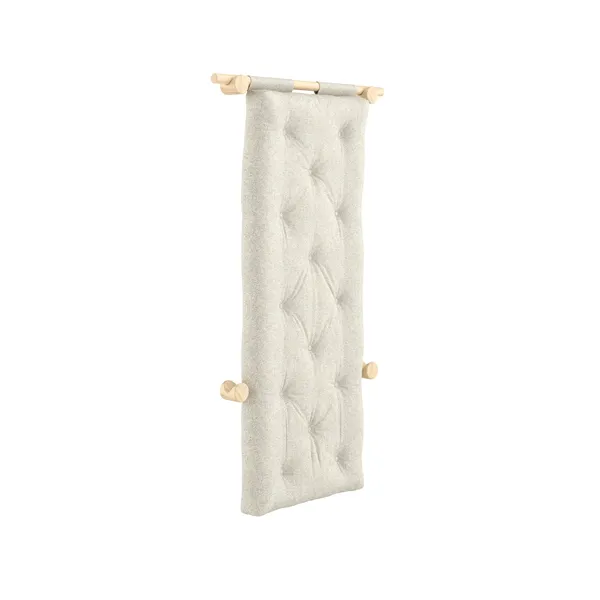 Hooked Mattress With Brackets 75x200 Raw/640 Soft Chalk