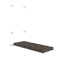 Hooked Mattress With Brackets 75x200 Raw/642 Mellow Brown