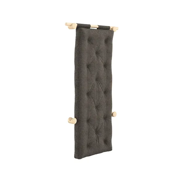Hooked Mattress With Brackets 75x200 Raw/642 Mellow Brown