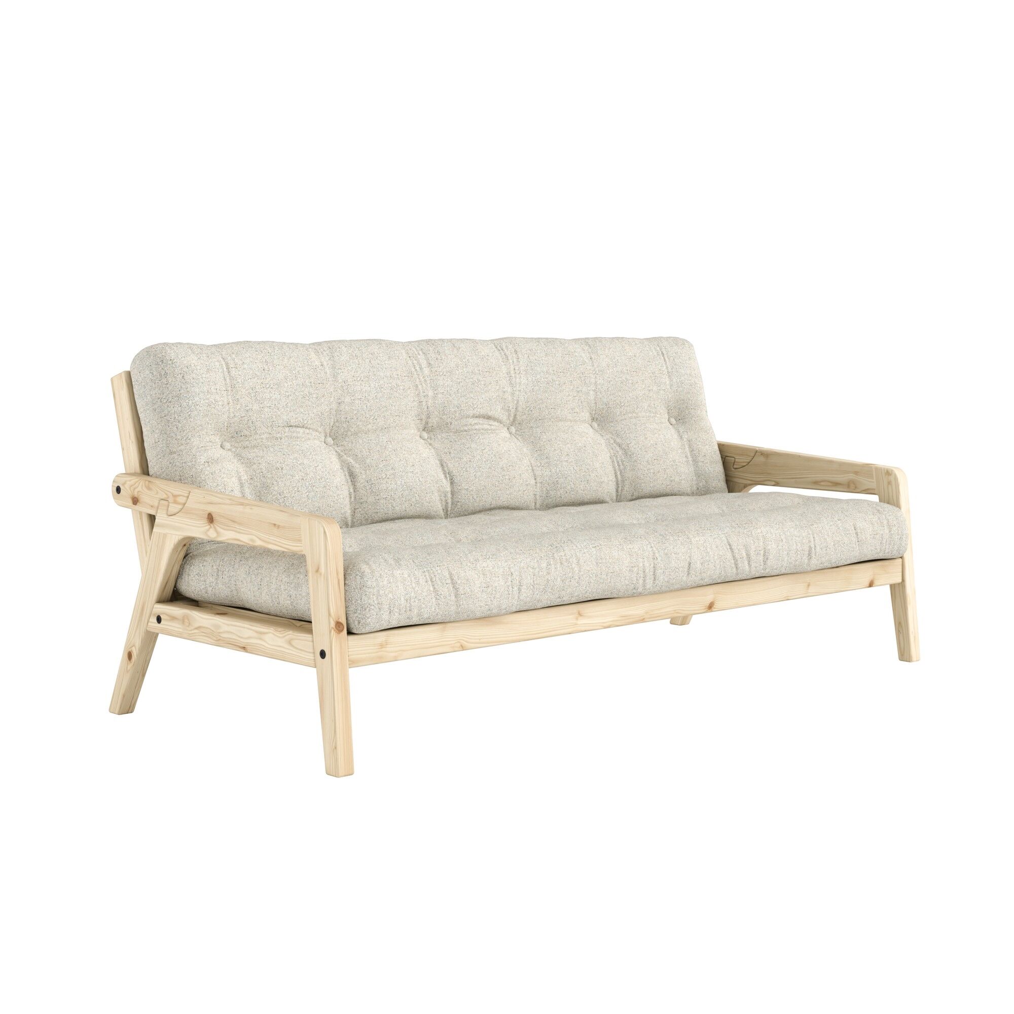 Grab Sovesofa Klarlakkert Furu/640 Myk kritt