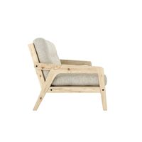 Grab Sofa Bed Clear Lacquered Pine/640 Soft Chalk