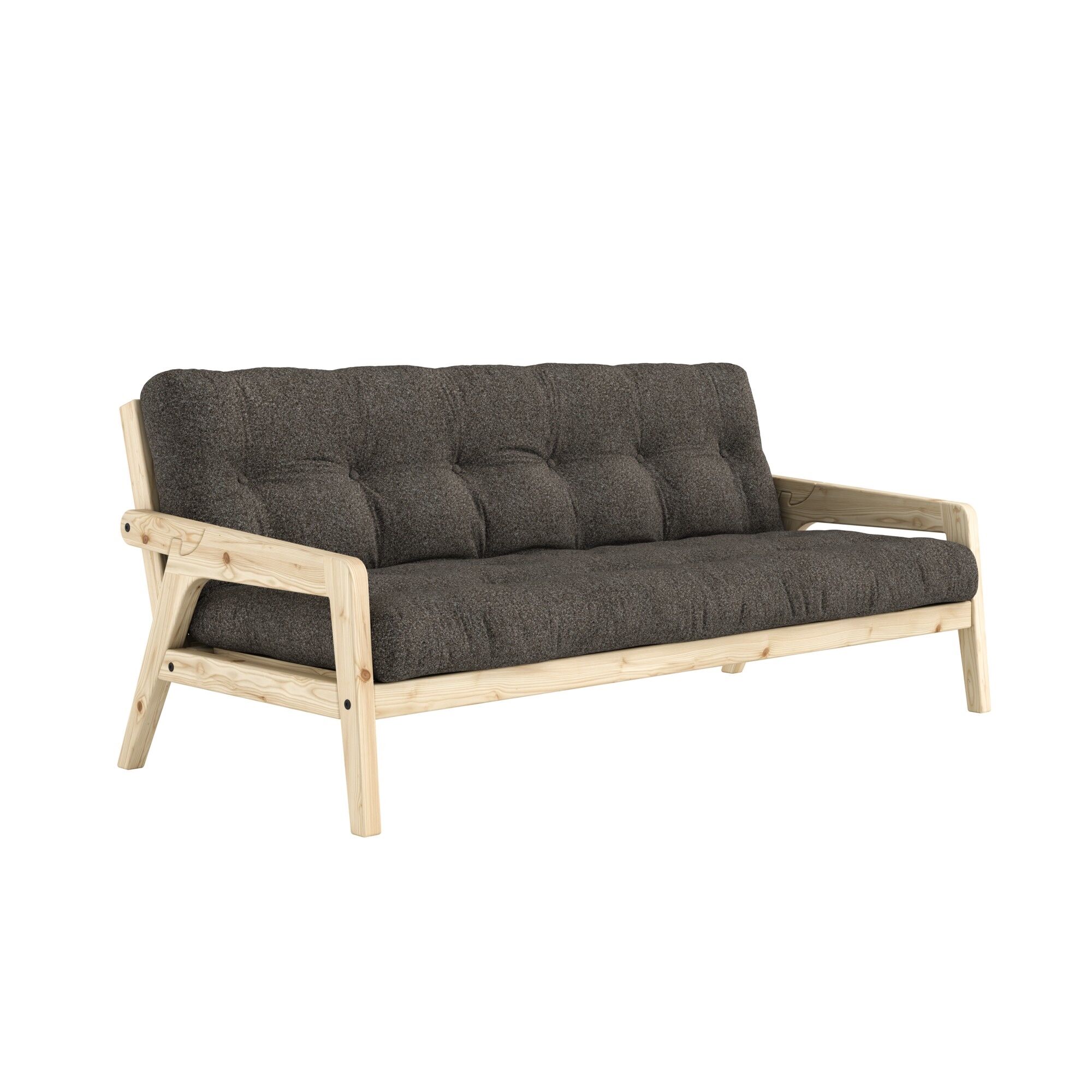 Grab Sovesofa Klarlakeret Fyrretr/642 Mellow Brown