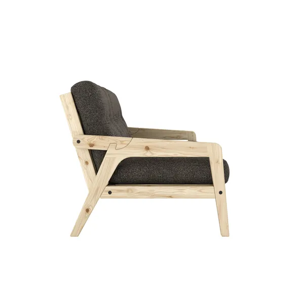 Grab sovesofa klarlakkert furu/642 Mellow Brown
