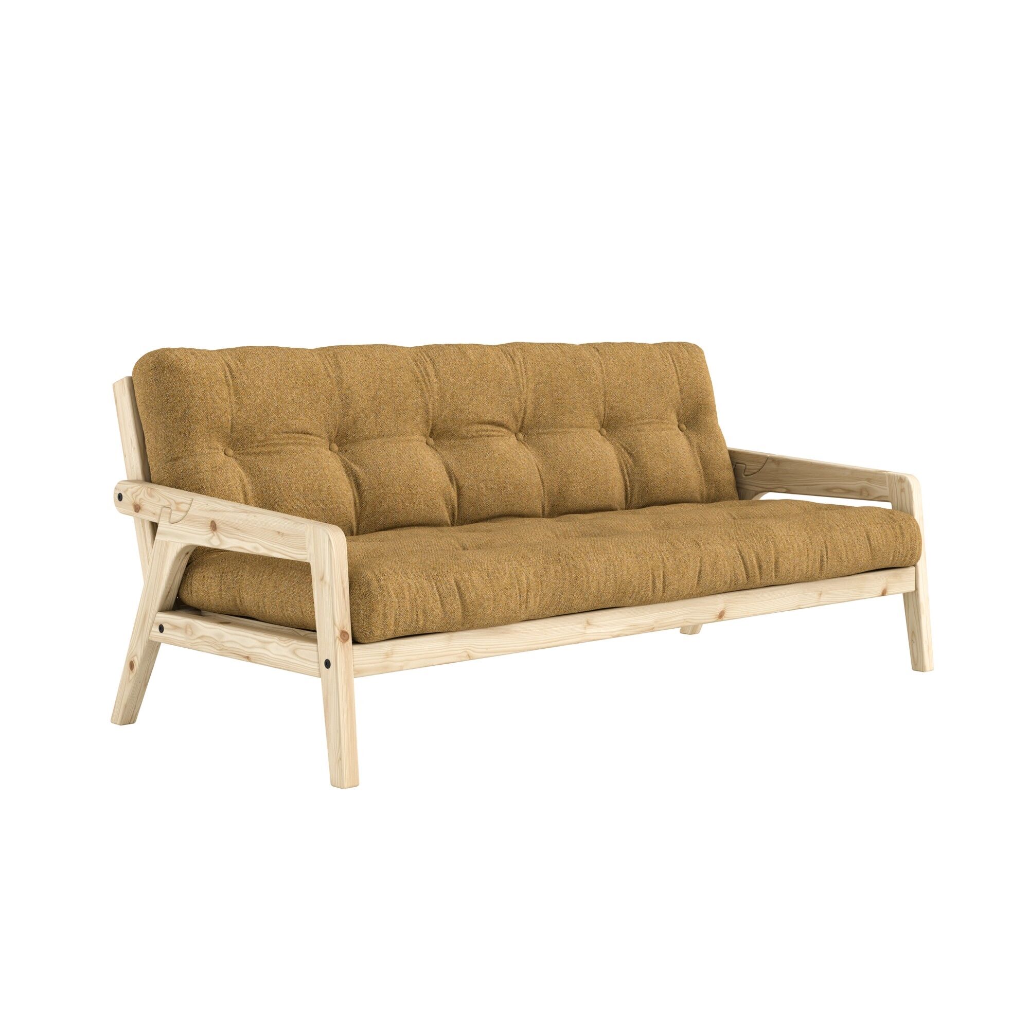 Grab Sovesofa Klarlakeret Fyrretr/643 Golden Ochre