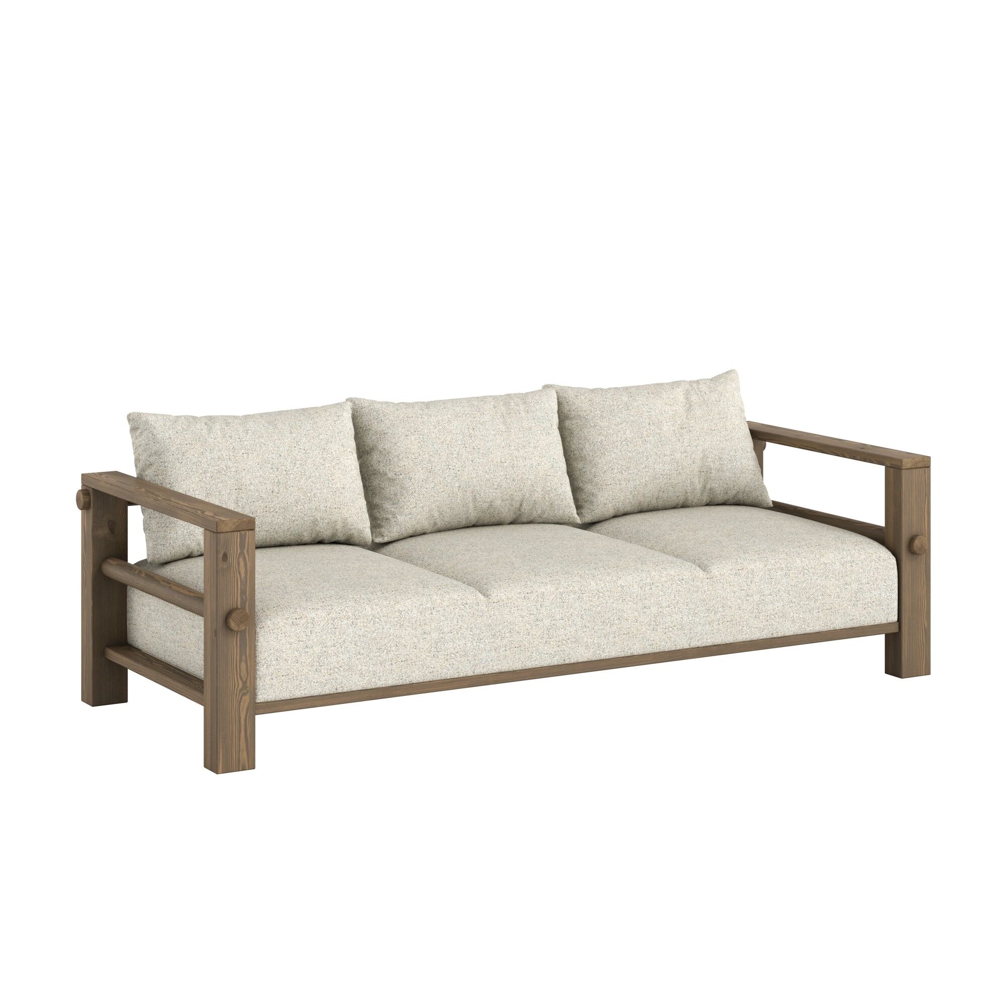Bare Sofa Carob Brown/640 Soft Chalk