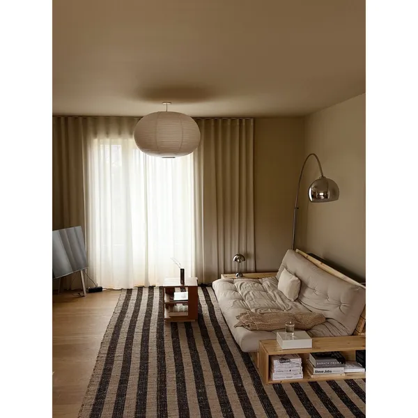 Base Sofa Bed Clear Lacquered Pine/640 Soft Chalk