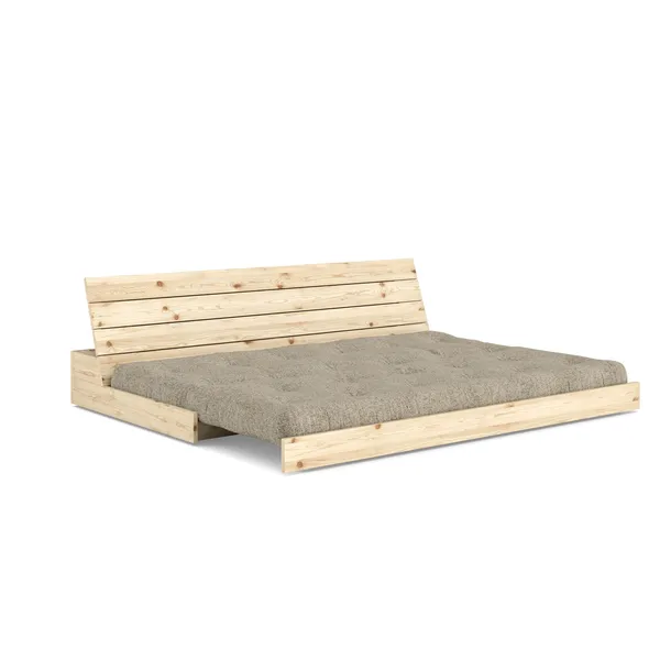 Base Sofa Bed Clear Lacquered Pine/641 Warm Sand