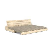 Base Sofa Bed Clear Lacquered Pine/641 Warm Sand