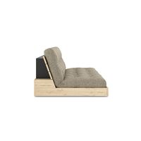 Base Sofa Bed Clear Lacquered Pine/641 Warm Sand