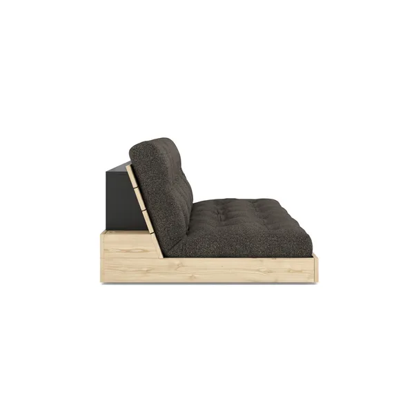 Base Sofa Bed Clear Lacquered Pine/642 Mellow Brown