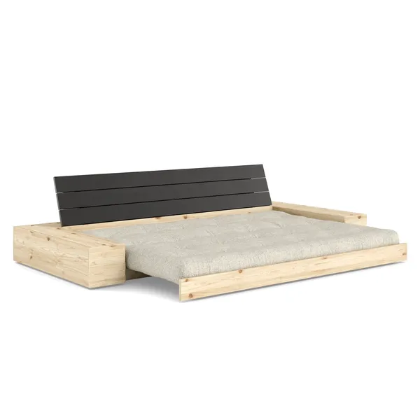 Base Sofa Bed With Side Box Black Night/640 Soft Chalk