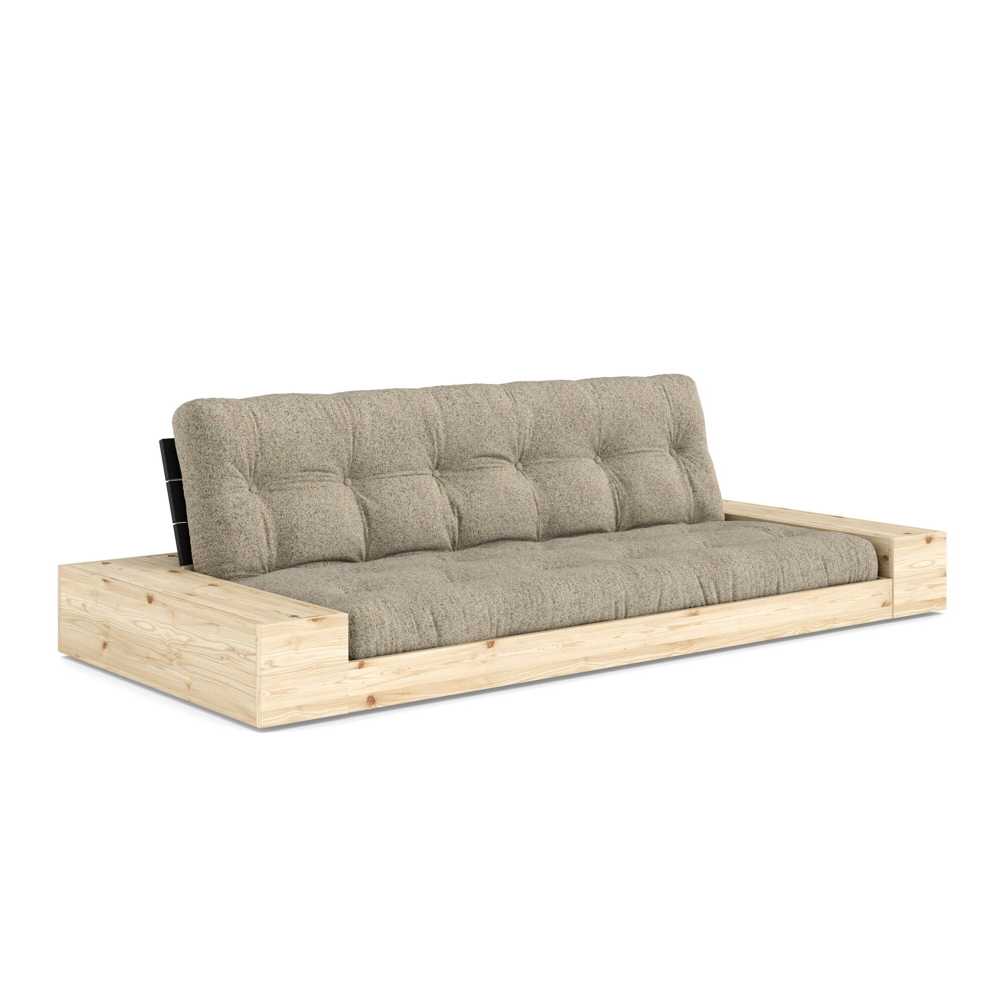 Base Sovesofa Med Sidekasse Black Night/641 Warm Sand