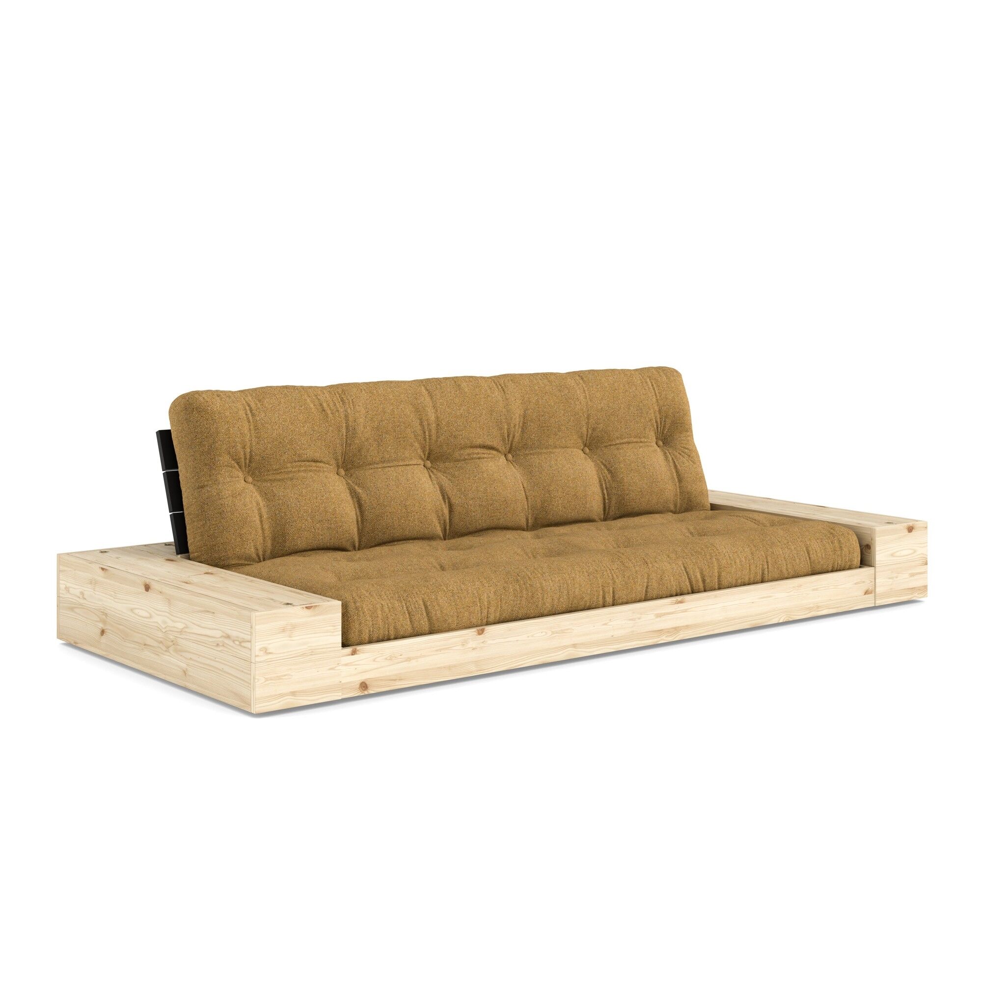 Base Sovesofa Med Sidekasse Black Night/642 Mellow Brown