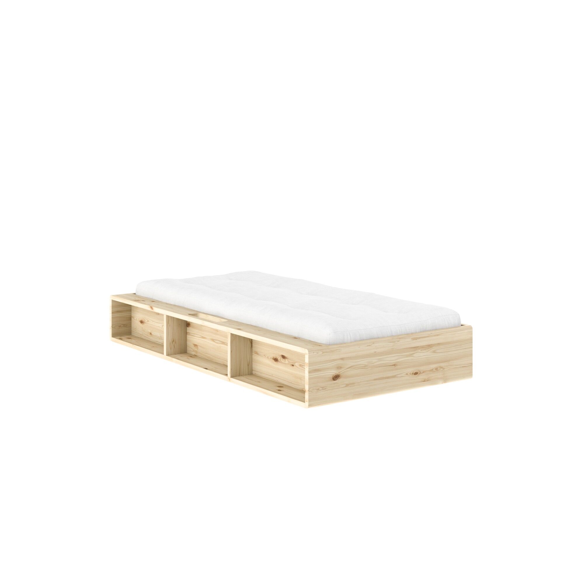 Ziggy sengeramme 90x200 klarlakkert furu