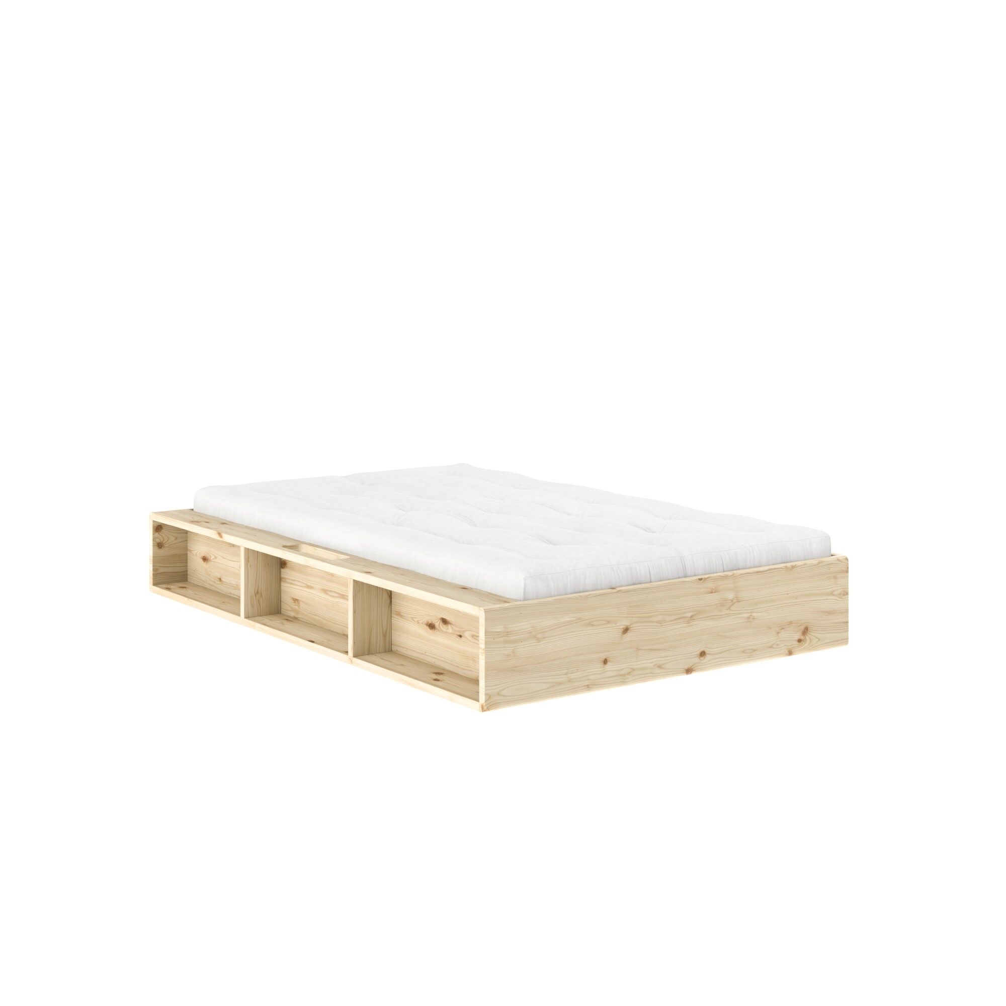 Ziggy sengeramme 120x200 klarlakkert furu