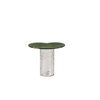 Striche Side Table Mint Green/ Transparent