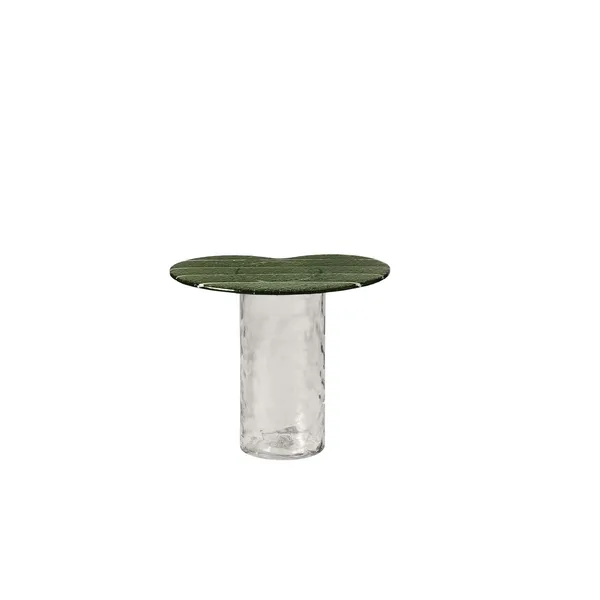 Striche Side Table Mint Green/ Transparent
