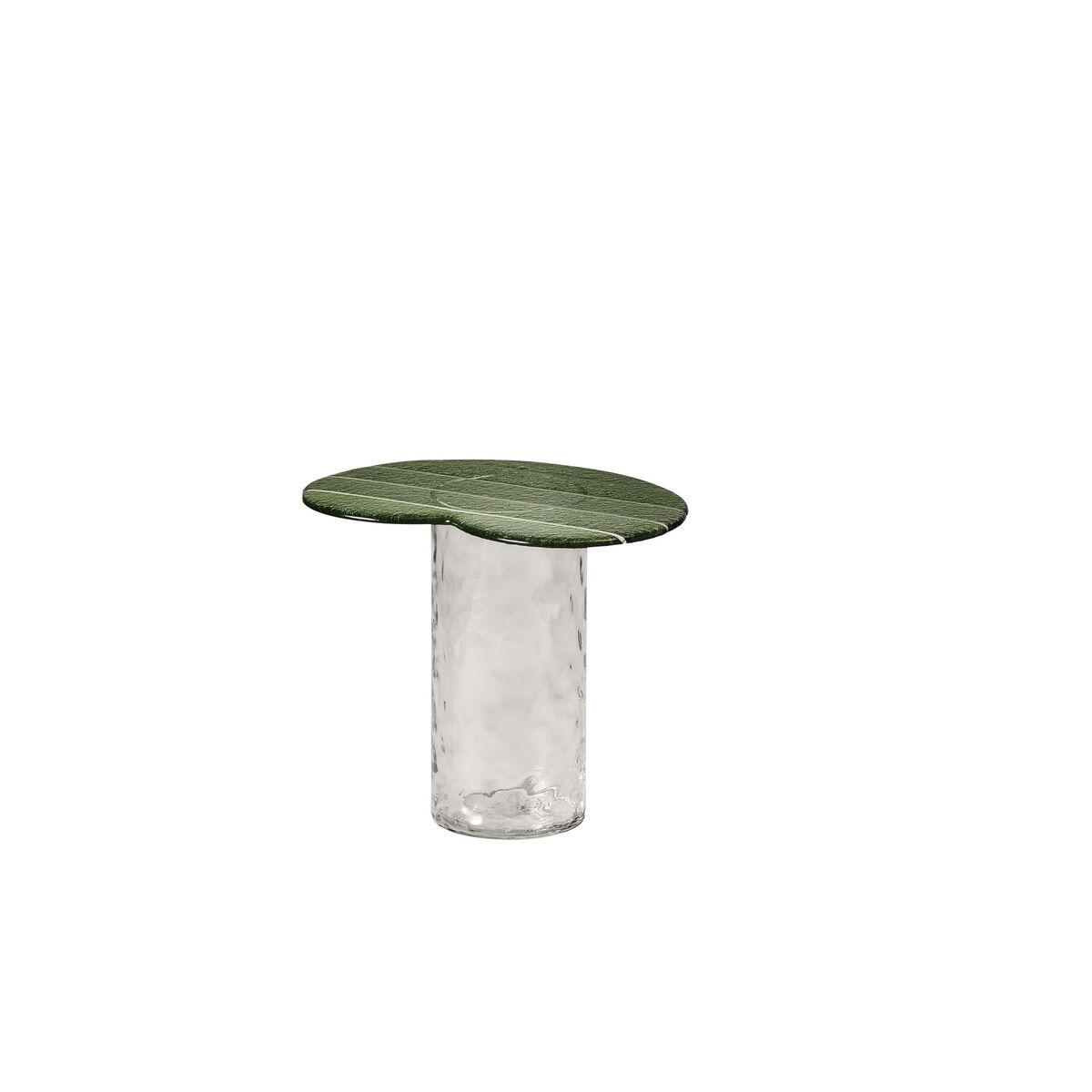 Striche Side Table Mint Green/ Transparent