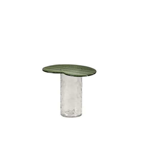 Striche Side Table Mint Green/ Transparent