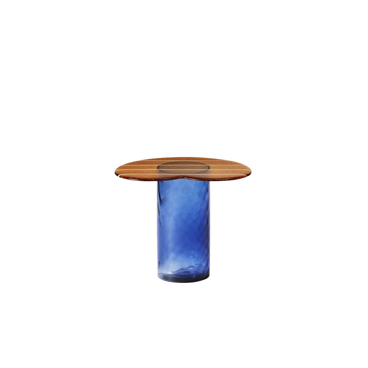 Striche Side Table Orange/ Blue