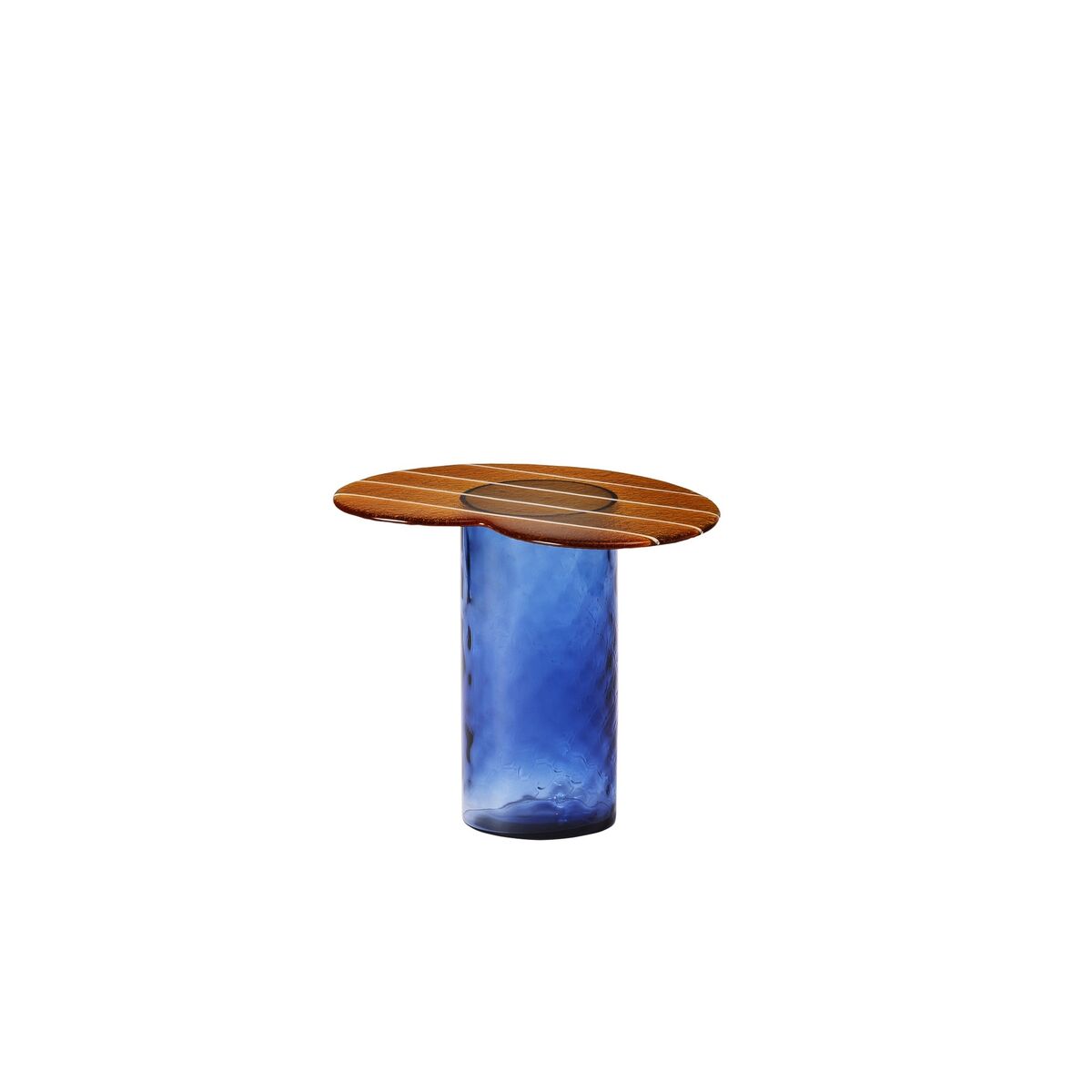 Striche Side Table Orange/ Blue