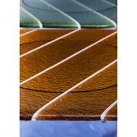 Striche Side Table Orange/ Blue