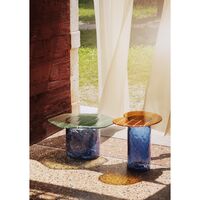 Striche Side Table Orange/ Blue