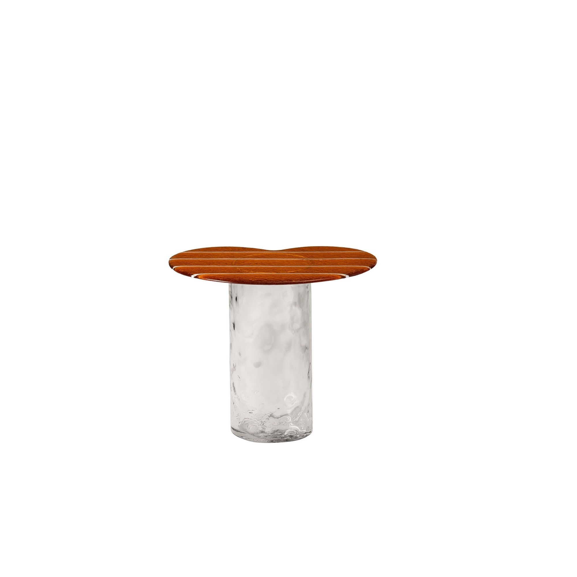 Striche Sidebord Orange/Transparent