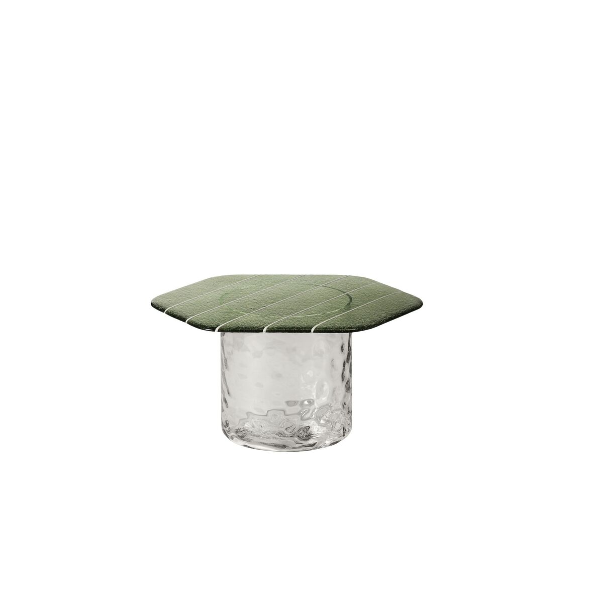 Striche Coffee Table Mint Green/ Transparent