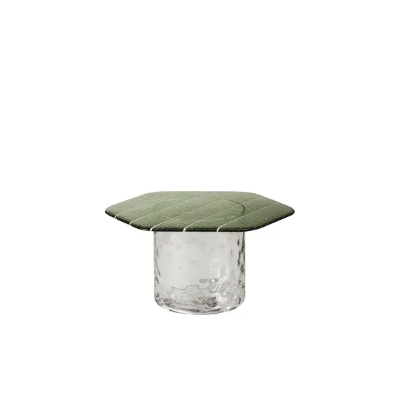 Striche Coffee Table Mint Green/ Transparent