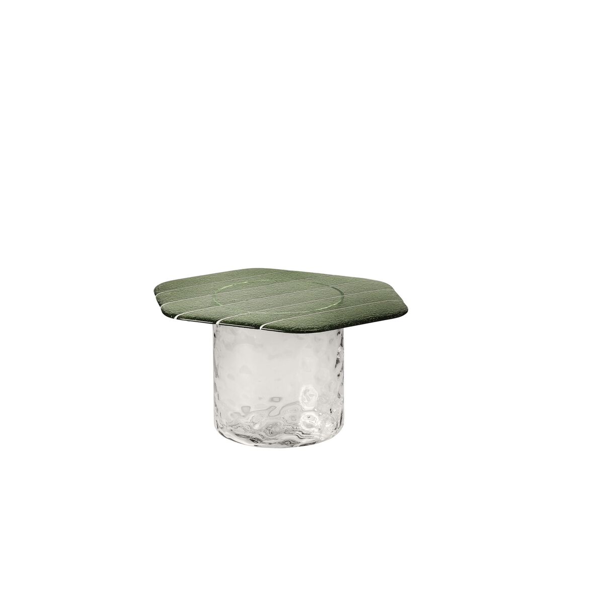 Striche Coffee Table Mint Green/ Transparent