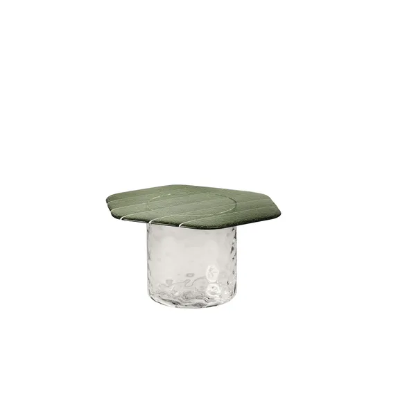Striche Coffee Table Mint Green/ Transparent