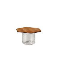 Striche Coffee Table Orange/ Transparent