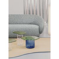 Striche Coffee Table Orange/ Transparent