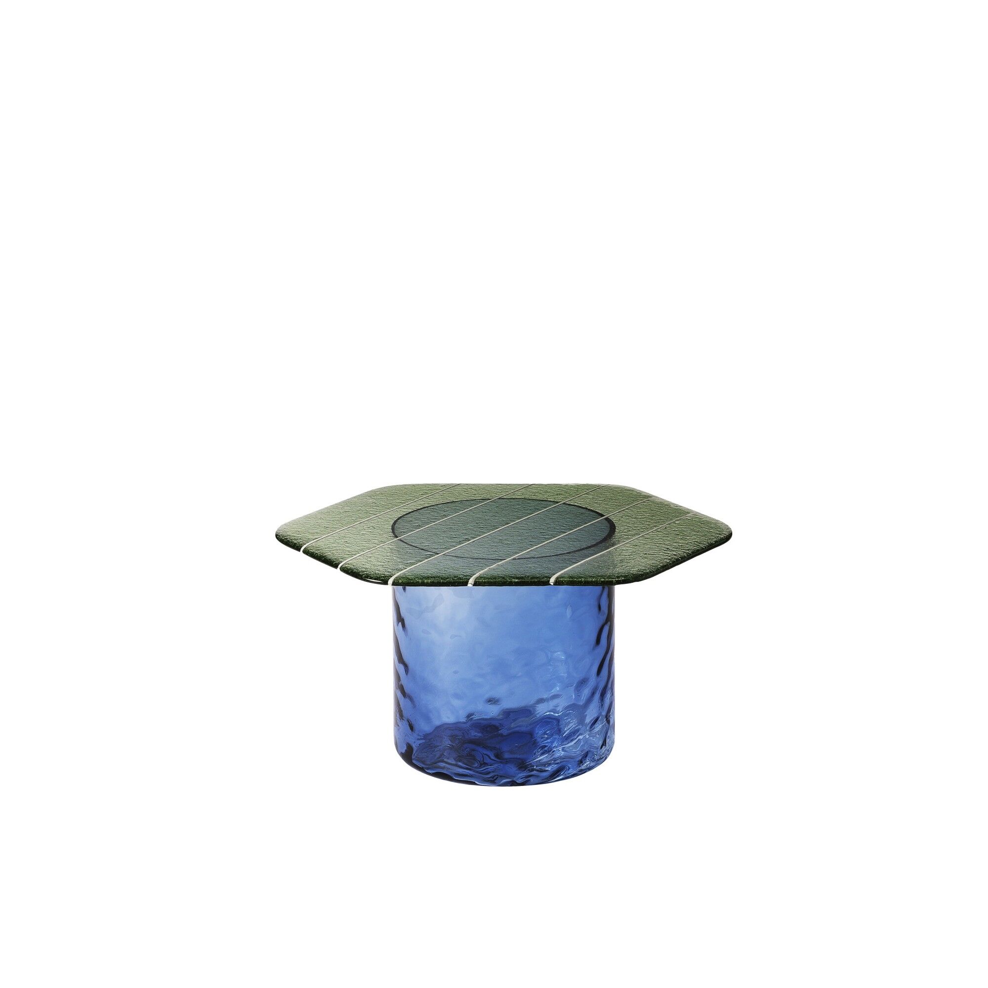Striche Sofabord Mintgrn/Bl