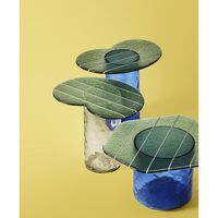Striche Coffee Table Mint Green/ Blue