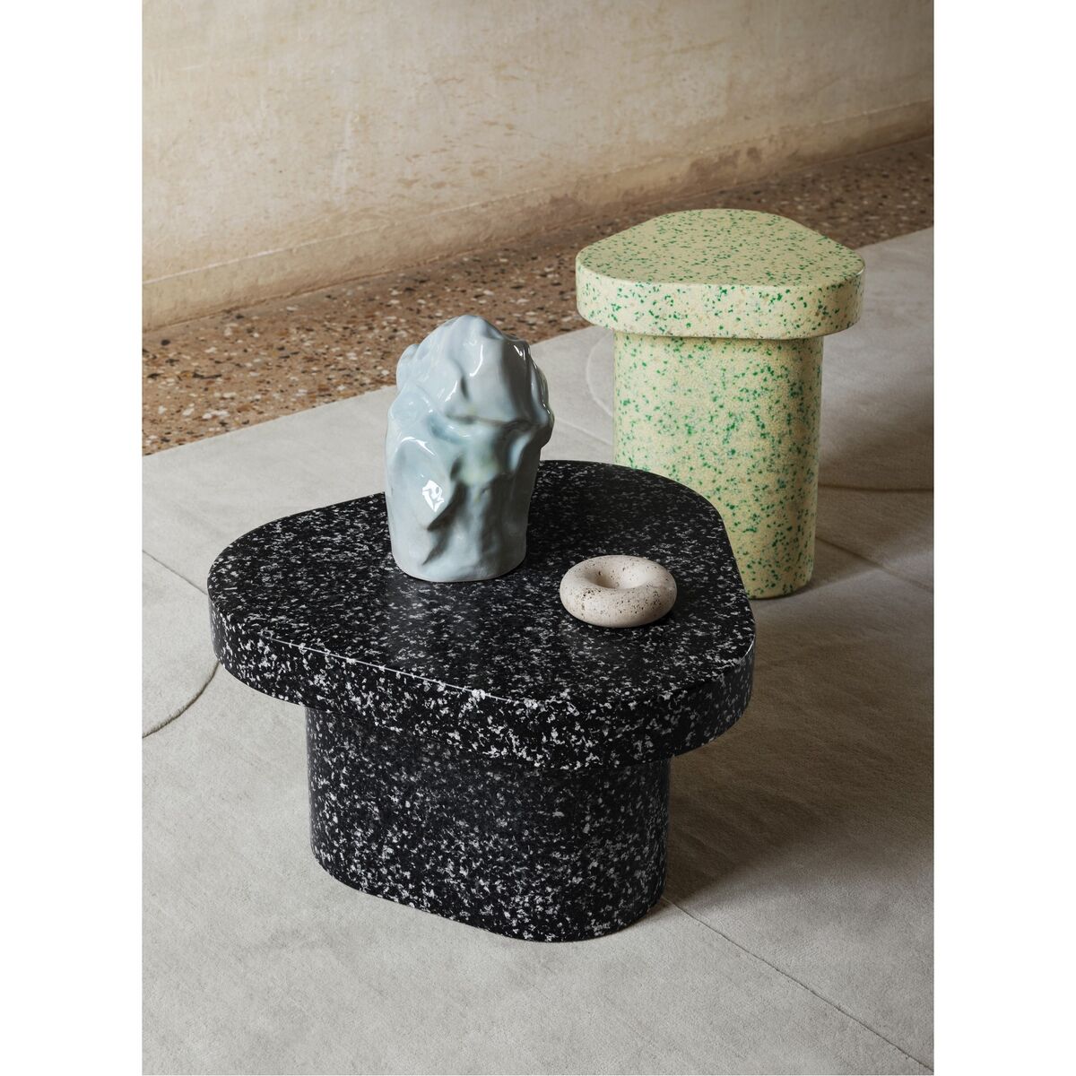 Superpop Side Table Ø37 ​​Tavolino Alto/Super White