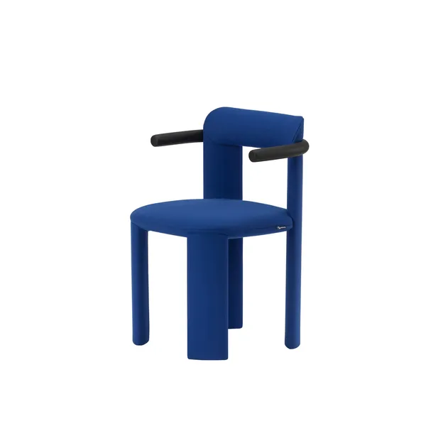 Amia Dining Chair With Armrests Dedar Queneau Cobalto 011