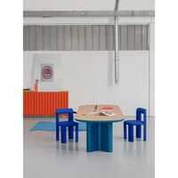 Amia Dining Chair With Armrests Dedar Queneau Cobalto 011