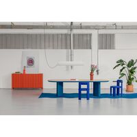 Amia Dining Chair With Armrests Dedar Queneau Cobalto 011