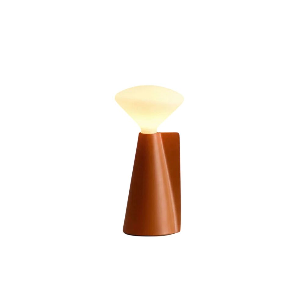 Lampe de Table Portable Mantle Claycourt Orange