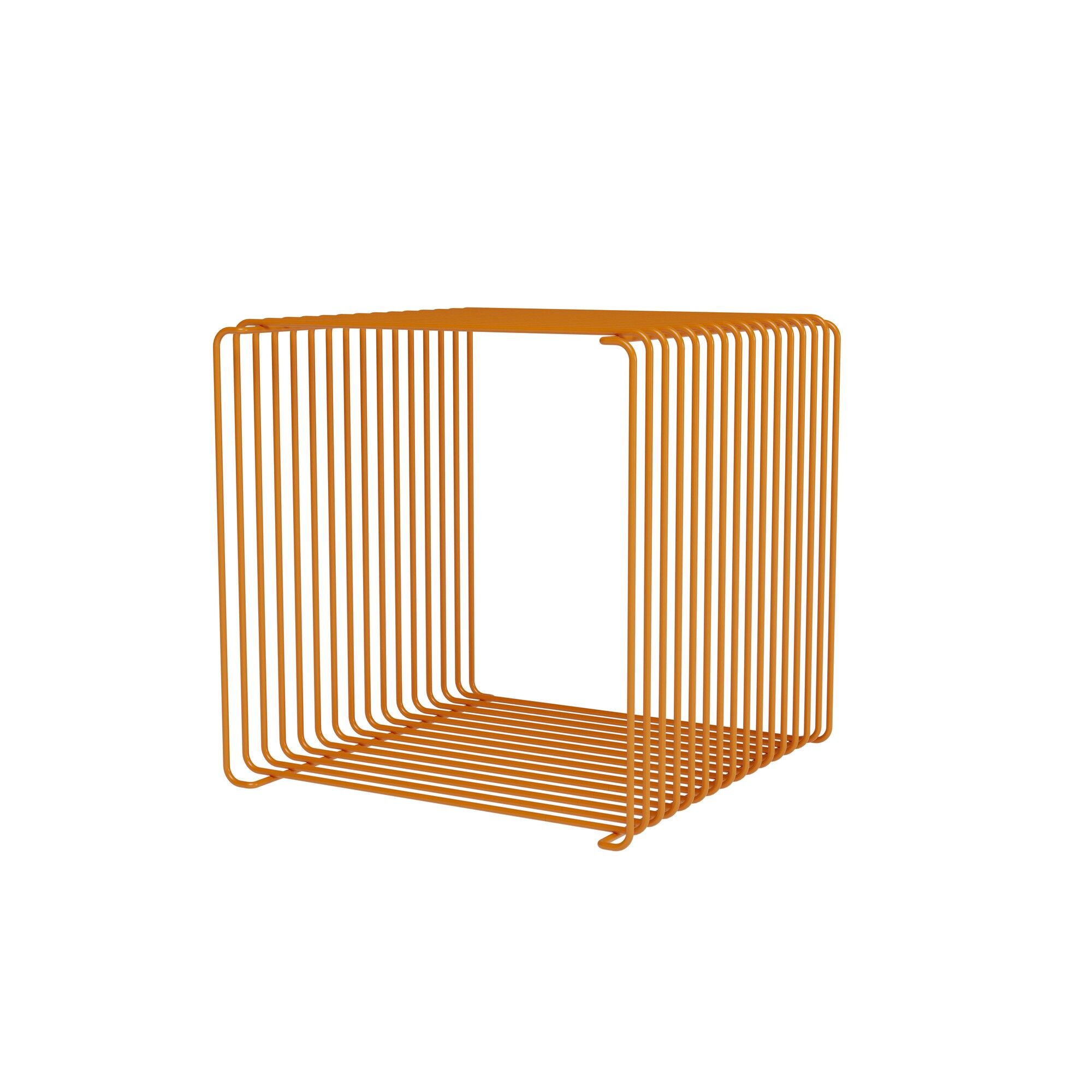 Limited Edition Panton Wire Single Étagère 234-Tangerine 34.8 x 34.8 cm
