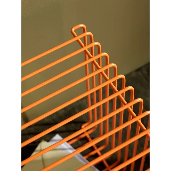 Limited Edition Panton Wire Single Regał 234-Tangerine 34.8 x 34.8 cm